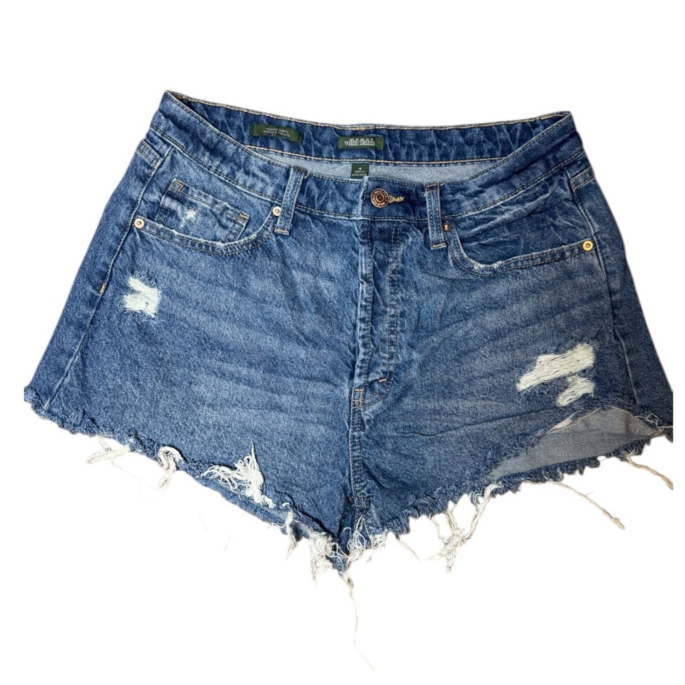 Wild Fable High Waist Distressed Denim Shorts
